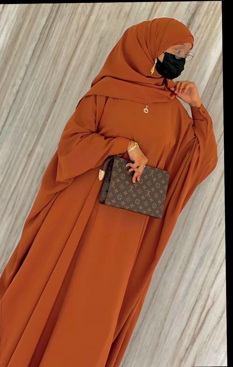 Salmon Red Abaya